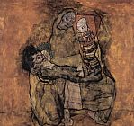 Mother with two children by Egon Schiele